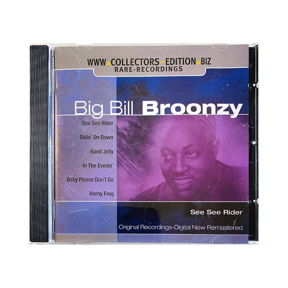 Broonzy Big Bill CD See See Rider  kansi EX- levy EX Käytetty CD