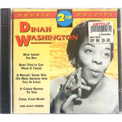 Washington Dinah CD Double Goldies 2CD  kansi EX- levy EX Käytetty CD
