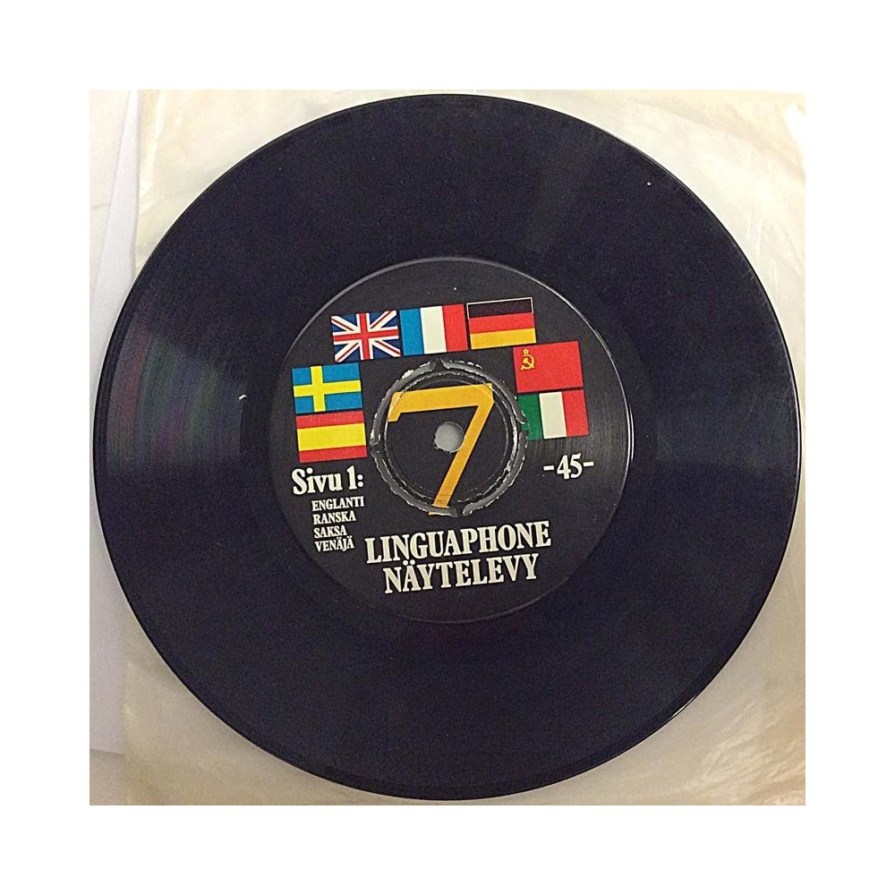 Linguaphone näytelevy mainoslevy: Englanti, Ranska, Saksa, Venäjä / Ruotsi - second hand single