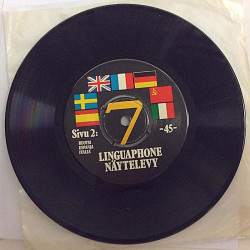 Linguaphone näytelevy mainoslevy: Englanti, Ranska, Saksa, Venäjä / Ruotsi - second hand single