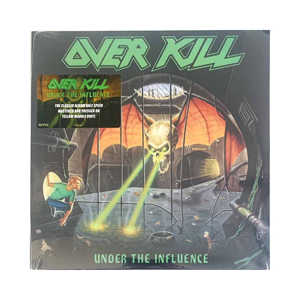 Overkill LP Under the Influence, yellow marble vinyl  LP
