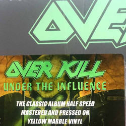 Overkill LP Under the Influence, yellow marble vinyl  LP