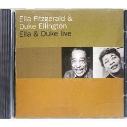 Fitzgerald Ella & Ellington Duke CD Ella & Duke Live  kansi EX- levy EX Käytetty CD
