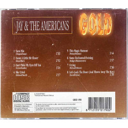Jay & The Americans CD Gold  kansi EX- levy EX Käytetty CD