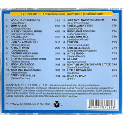 Miller Glenn 1989 MLCD 3102 Kuutamoserenadi  Moonlight Serenade CD Begagnat