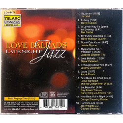 André Previn, Jim Hall, Dave Brubeck CD Love ballads, late night jazz  kansi EX- levy EX Käytetty CD