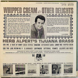 Herb Alpert's Tijuana Brass Käytetty LP Whipped cream & other delights  kansi VG+ levy VG+ Käytetty LP