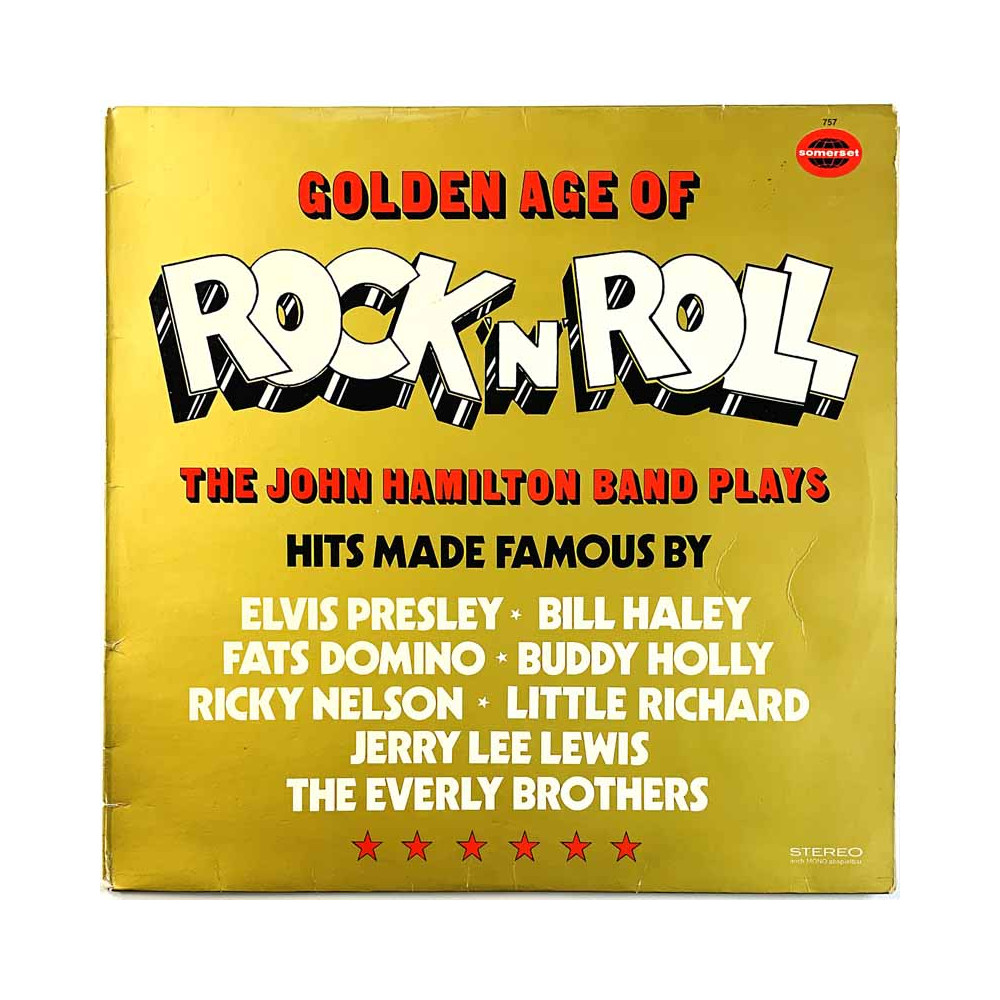 John Hamilton Band: Golden age of Rock’n’Roll  VG / VG- ilmainen tuote bonus LP:nä