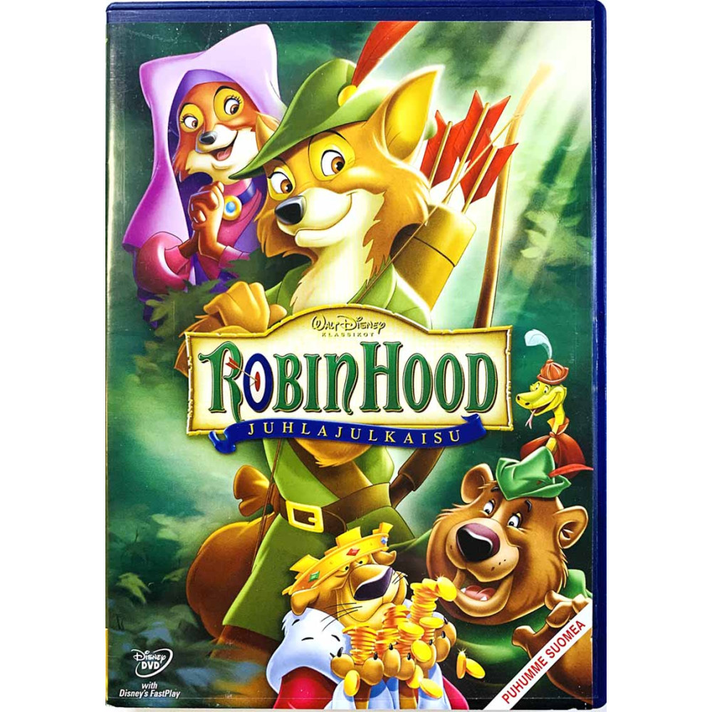DVD - Elokuva DVD Robin Hood juhlajulkaisu  kansi EX levy EX Käytetty DVD