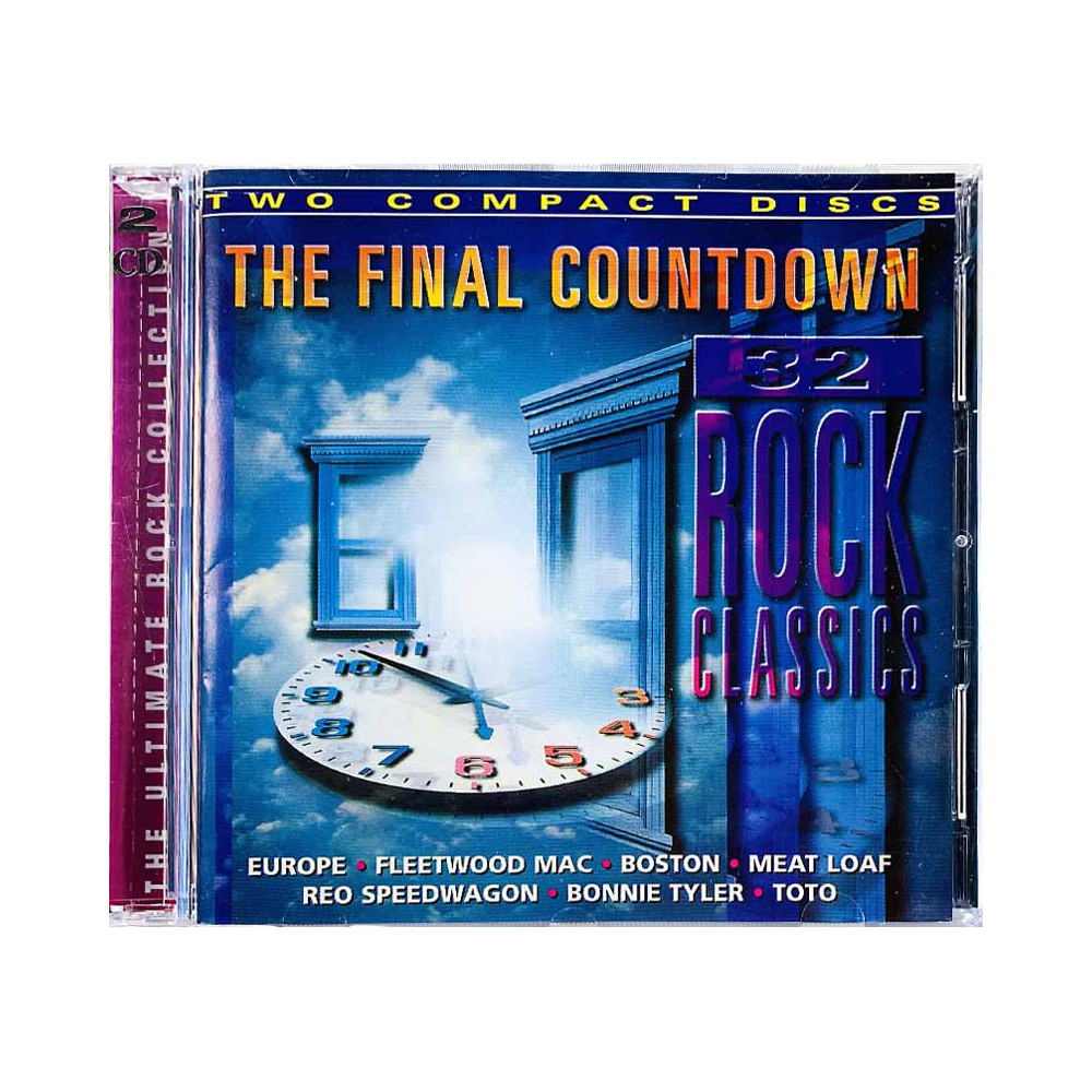 Europe, Boston, Heart, Cheap Trick CD The final countdown - 32 rock classics 2CD  kansi EX levy EX Käytetty CD