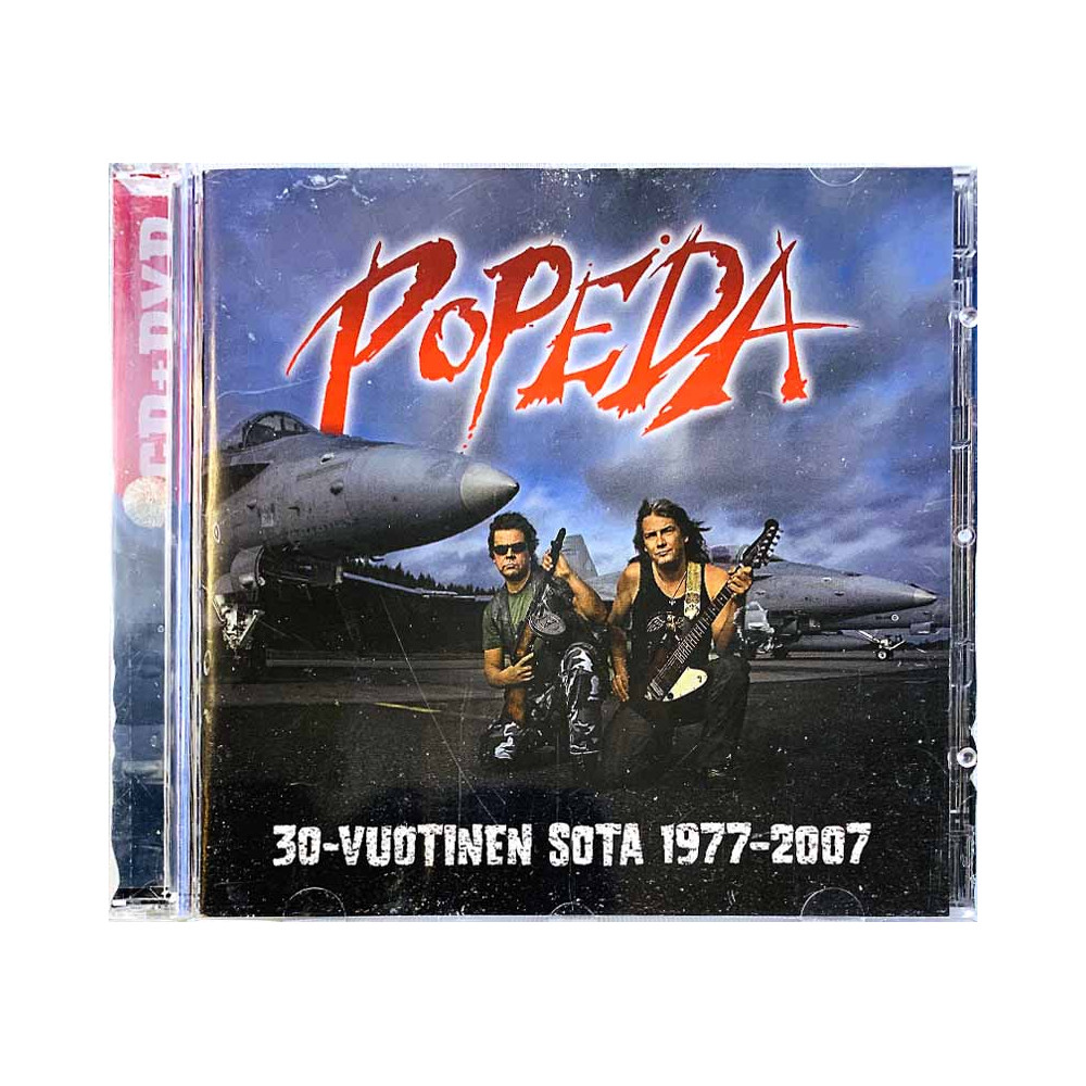 Popeda CD 30-vuotinen sota 1977-2007 CD+DVD  kansi VG levy VG+ Käytetty CD
