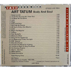 Tatum Art 1938/1946 JHR 73514 Body and Soul CD Begagnat