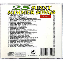 Wilson Pickett, Bobby Hebb, Jan & Dean Käytetty CD 25 Sunny Summer Songs Volume 1 kansivihko EX- CD:n kunto EX Käytetty CD