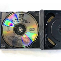 Johnnie Ray, Anthony Perkins, Perez Prado Käytetty CD 50 Hits of the Fantastic 50’s 2CD kansivihko EX- CD:n kunto EX- Käytetty C