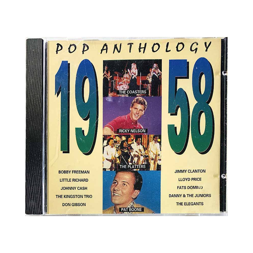 Kingston Trio, Elegants, Sandy Posey Käytetty CD Pop anthology 1958 kansivihko EX CD:n kunto EX Käytetty CD