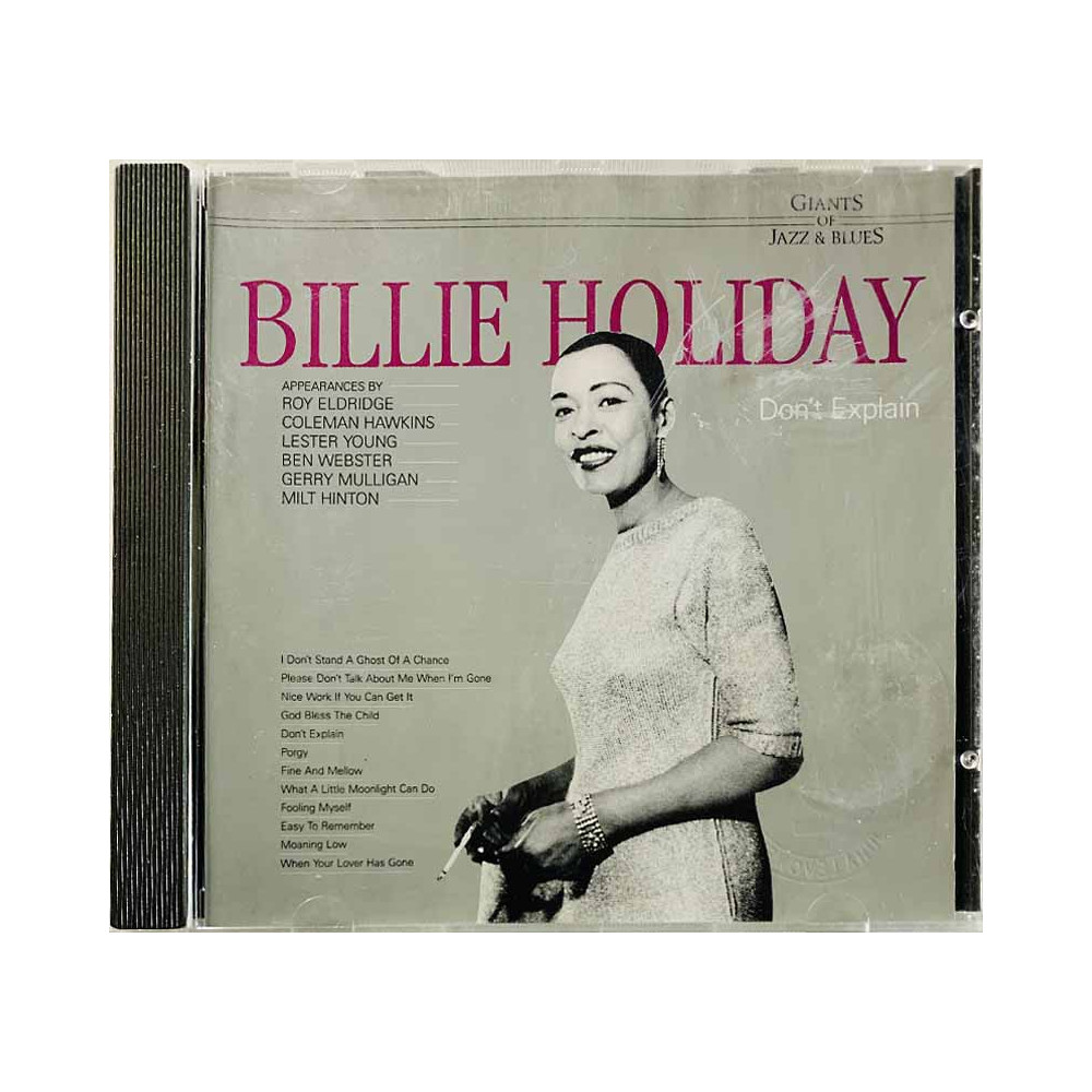 Holiday Billie Käytetty CD Don’t Explain kansivihko EX- CD:n kunto VG+ Käytetty CD