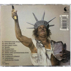 Juice Leskinen Grand Slam Käytetty CD Pyromaani palaa rikospaikalle kansivihko EX- CD:n kunto EX Käytetty CD