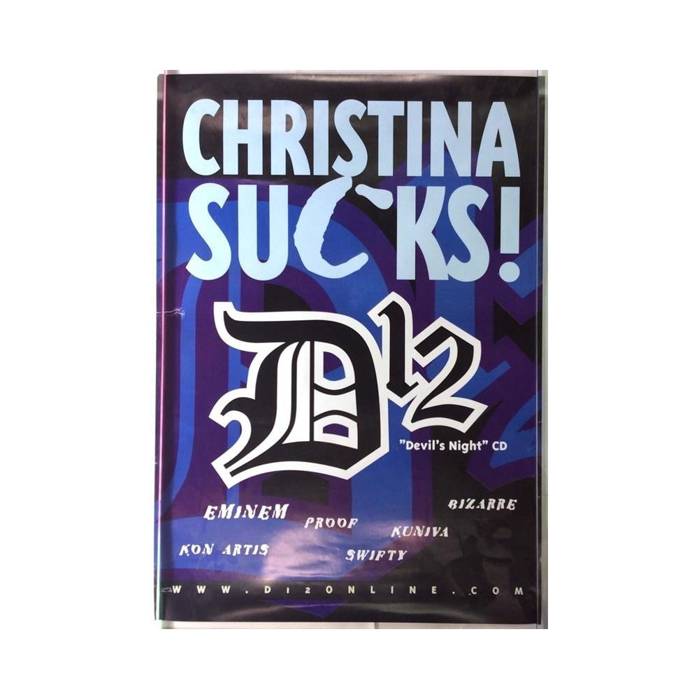 D-12: Devil’s Night Christina Sucks!: Promojuliste 40cm x 60cm - Begagnat Poster