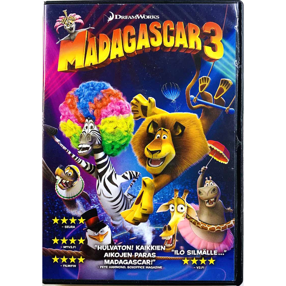 DVD - Elokuva 2012  Madagascar 3 DVD Begagnat