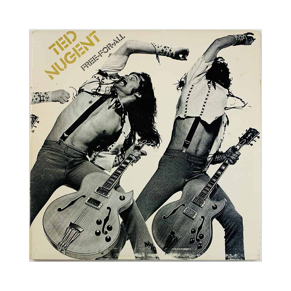 Nugent Ted vinyl LP Free for all  kansi VG levy VG- Käytetty LP