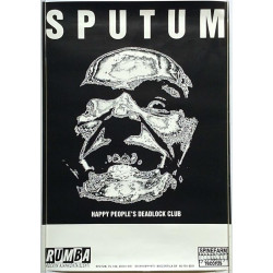 Sputum:Happy People’s Deadlock Club: Keikkajuliste 41cm x 58cm - Used Poster