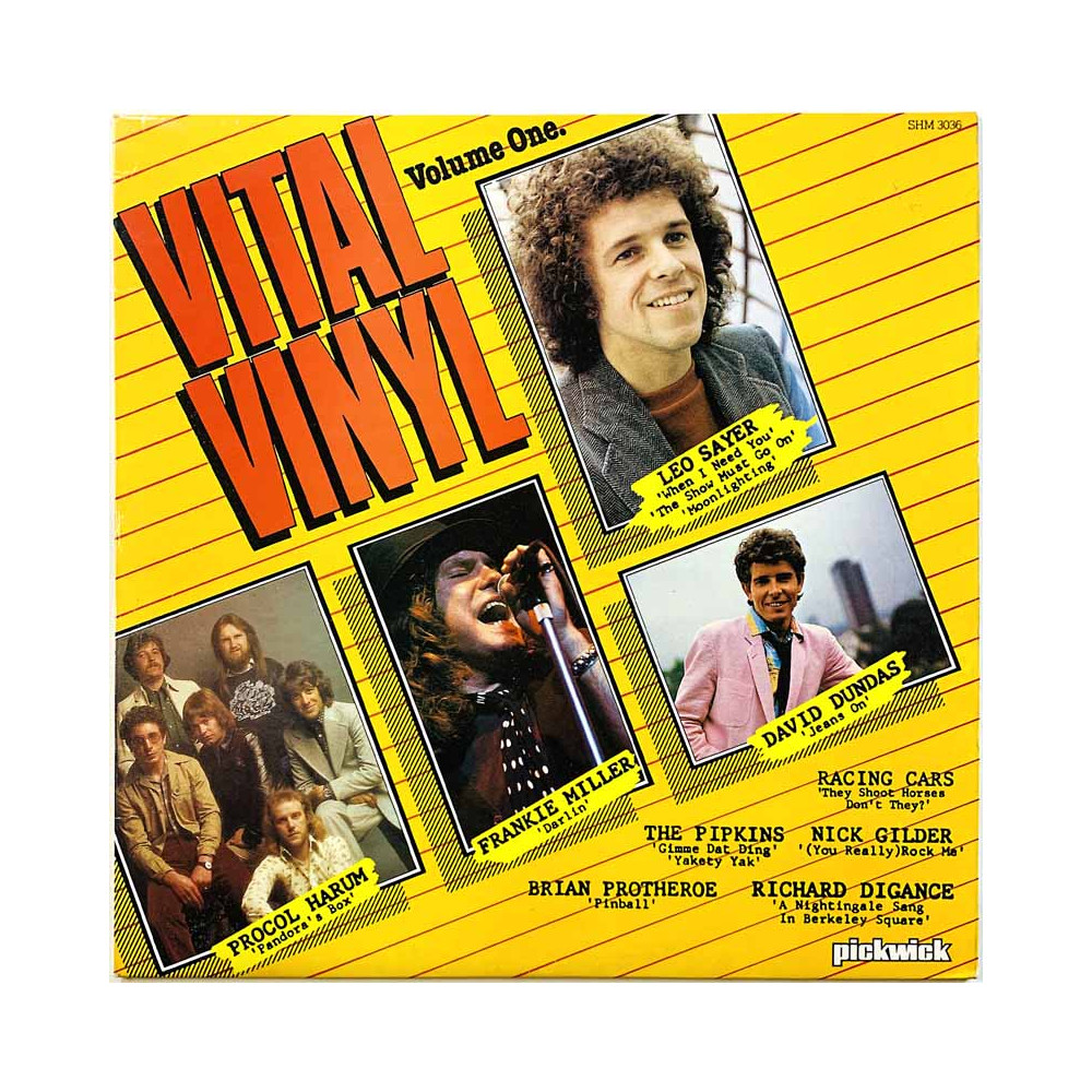 Pipkins, Racing Cars, Frankie Miller ym. vinyl LP Vital vinyl volume one  kansi EX levy EX Käytetty LP