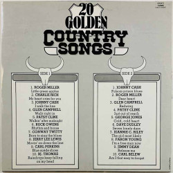 Glen Campbell, Buck Owens, Johnny Cash vinyl LP 20 Golden Country Songs  kansi EX- levy VG+ Käytetty LP