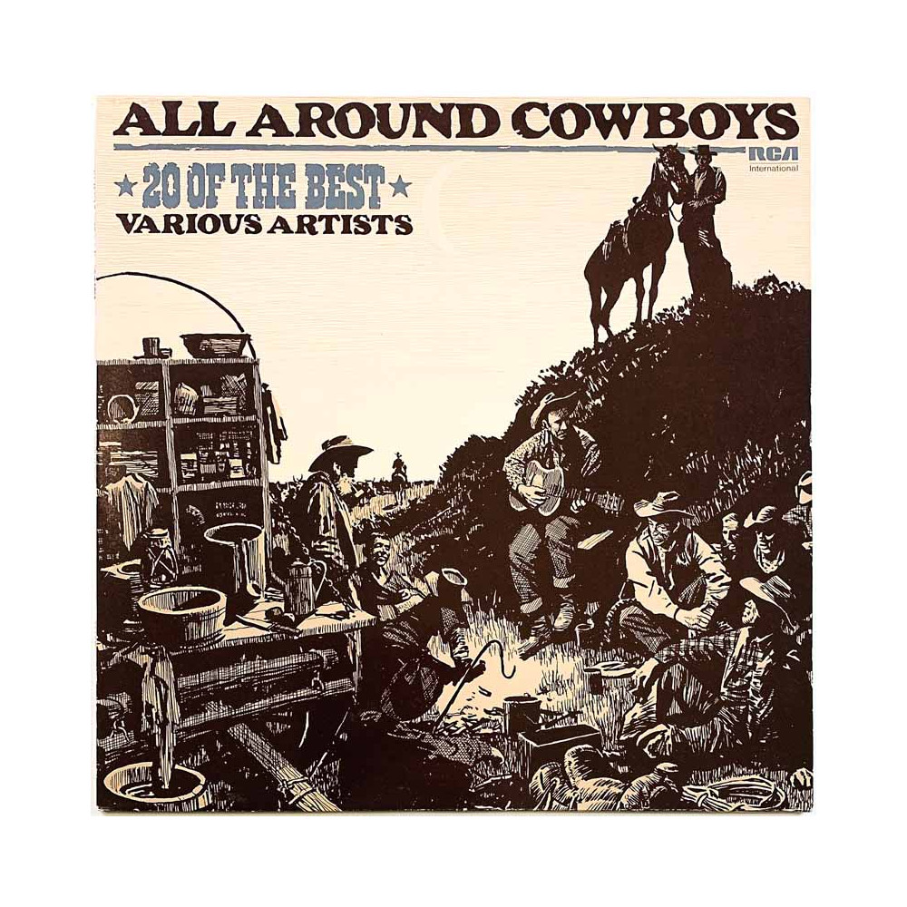 Lorne Greene, Hank Snow, Guy Clark 1982 INTS 5189 All around Cowboys, 20 of the best Begagnat LP