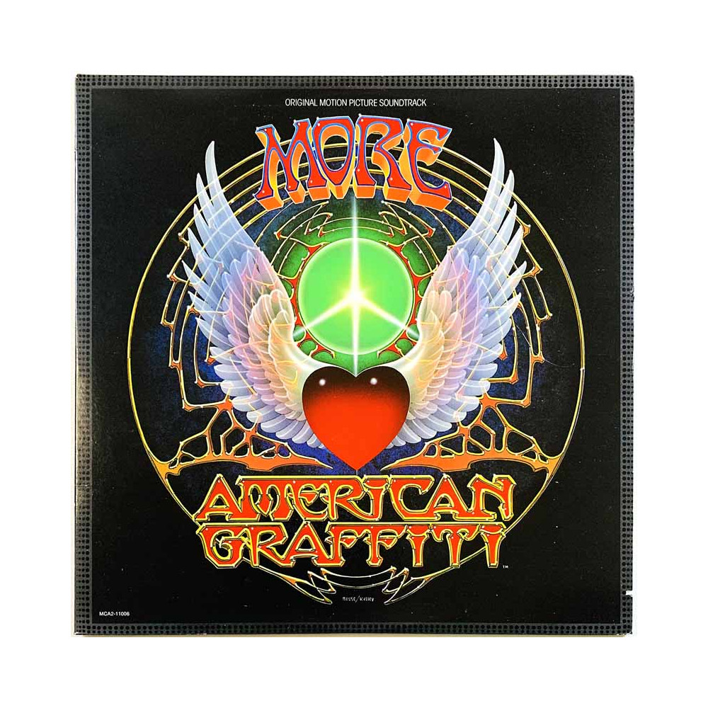 Wolfman Jack, Supremes, Cream, Doug Sahm vinyl LP More American Graffiti 2LP  kansi EX- levy EX Käytetty LP