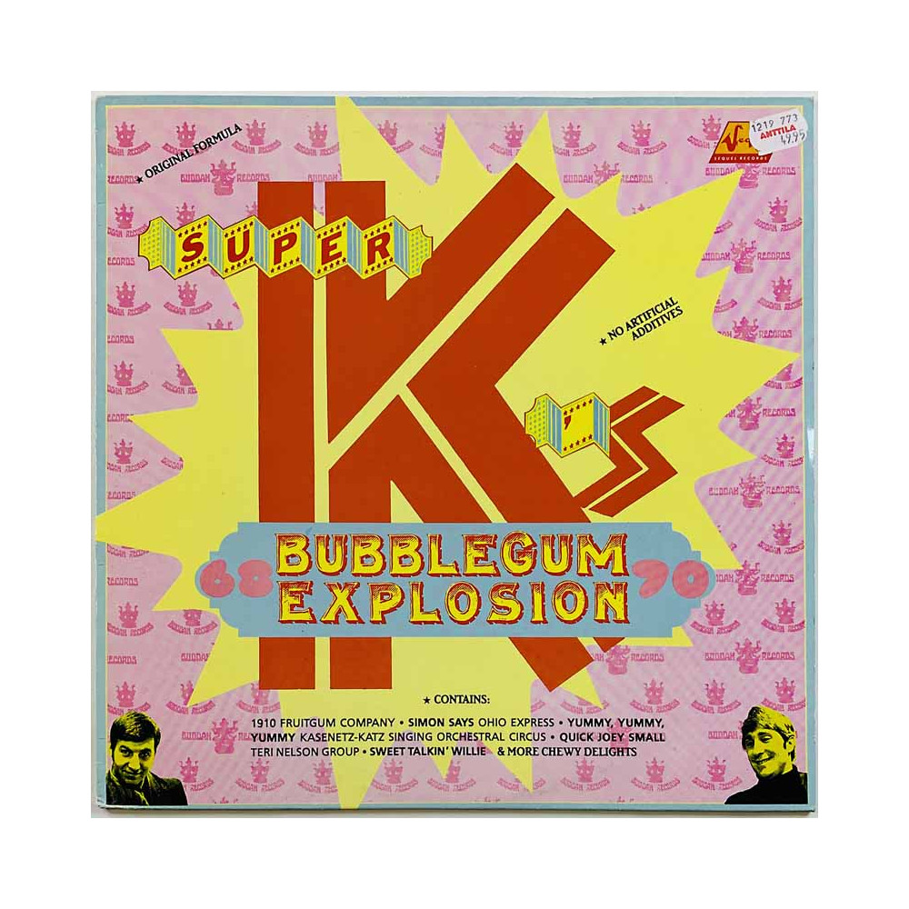 Ohio Express, 1910 Fruitgum Company vinyl LP Super K's Bubblegum Explosion  kansi VG+ levy EX Käytetty LP