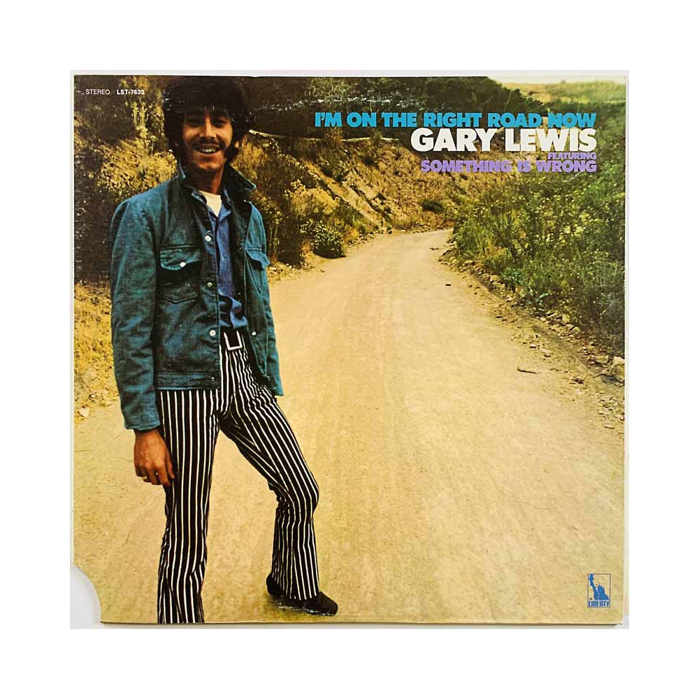 Lewis Gary vinyl LP I'm on the right road now  kansi EX levy EX Käytetty LP