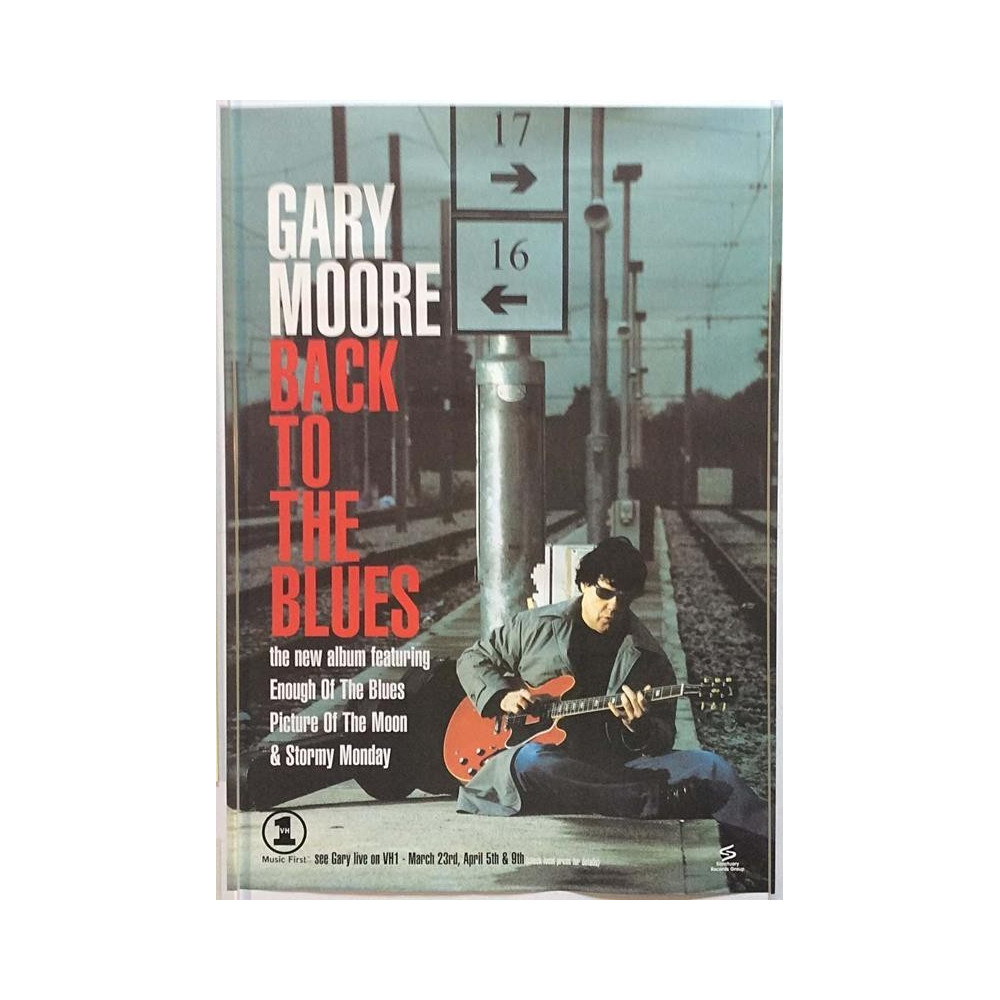Moore Gary: Back To The Blues: Promojuliste 41cm x 56cm - Used Poster