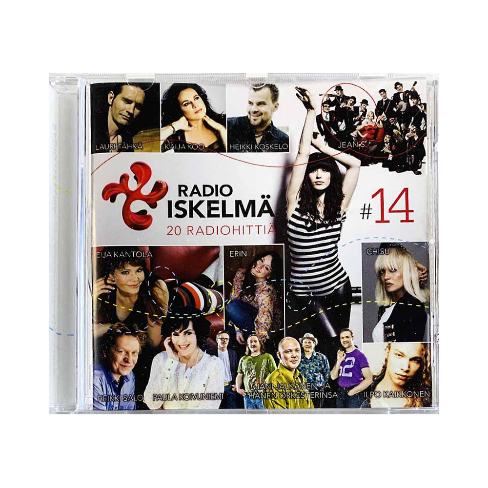Jenni Vartiainen, Heikki Salo, Kaija Koo Käytetty CD Iskelmä 14 - 20 Radiohittiä  kansi EX levy VG+ Käytetty CD