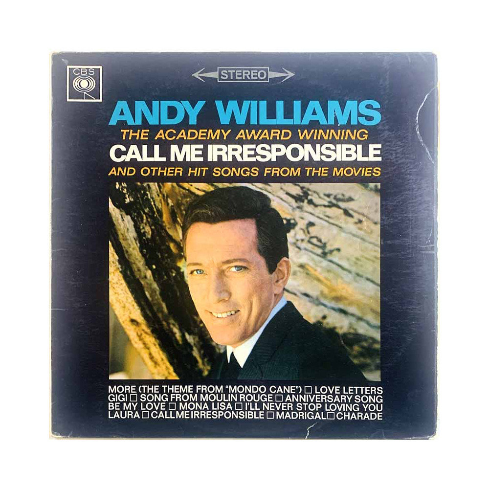 Williams Andy vinyl LP Call Me Irresponsible  kansi VG levy VG+ Käytetty LP