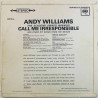 Williams Andy vinyl LP Call Me Irresponsible  kansi VG levy VG+ Käytetty LP