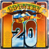 Dave Dudley, Tom T. Hall, Faron Young vinyl LP Country Top 20 2LP  kansi VG- levy EX- Käytetty LP