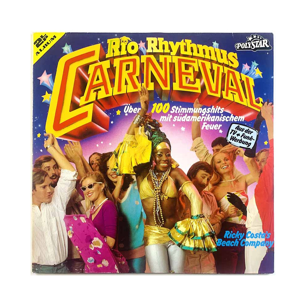 Ricky Costa's Beach Company vinyl LP Rio Rhythmus Carneval 2LP  kansi EX levy EX Käytetty LP