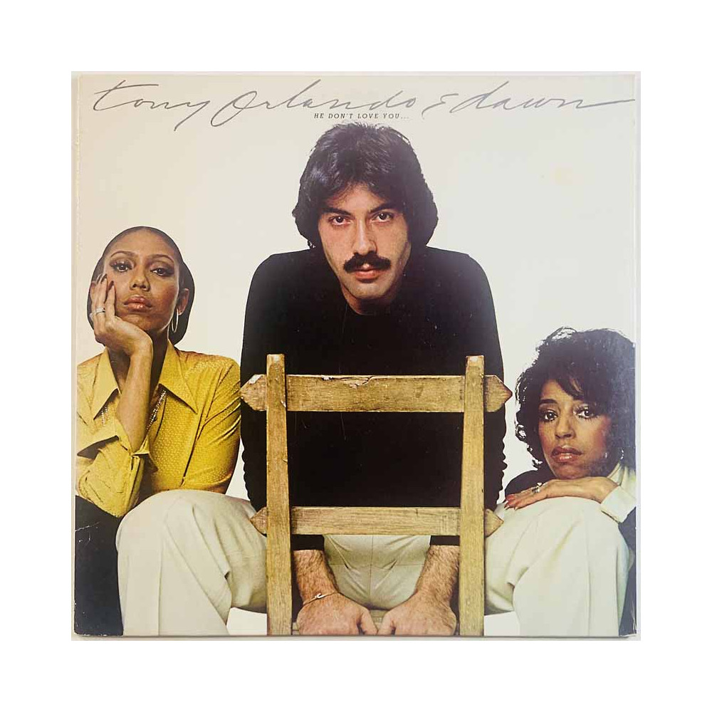 Tony Orlando & Dawn vinyl LP He don’t love you  kansi VG+ levy EX Käytetty LP