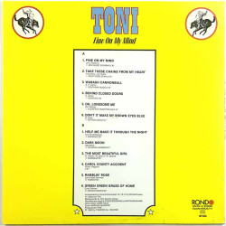 Toni vinyl LP Fine On My Mind  kansi EX- levy EX Käytetty LP