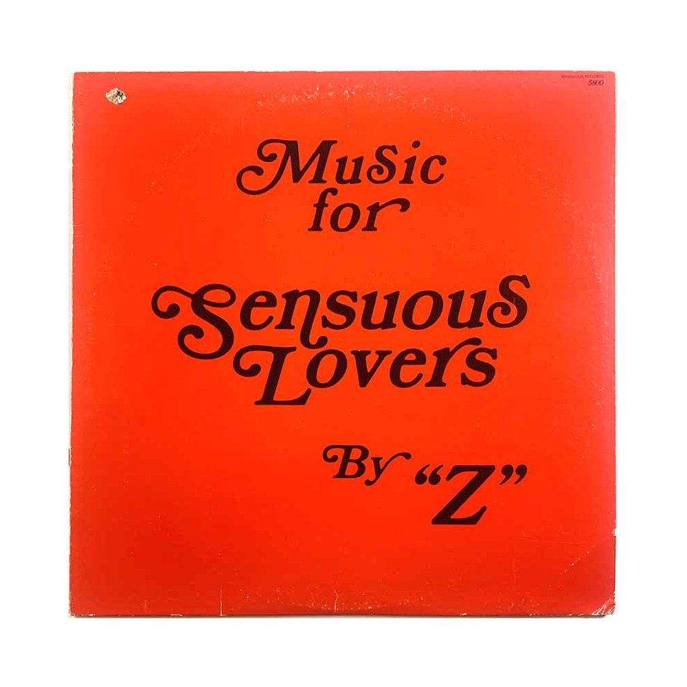 "Z" vinyl LP Music For Sensuous Lovers  kansi VG levy EX Käytetty LP