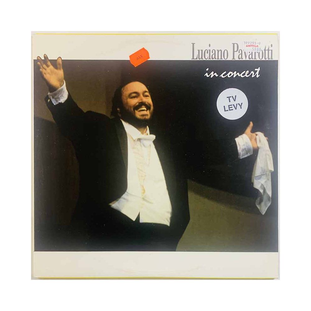 Pavarotti Luciano vinyl LP In Concert 2LP  kansi EX levy EX Käytetty LP