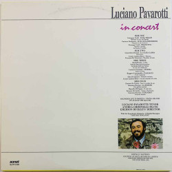 Pavarotti Luciano vinyl LP In Concert 2LP  kansi EX levy EX Käytetty LP