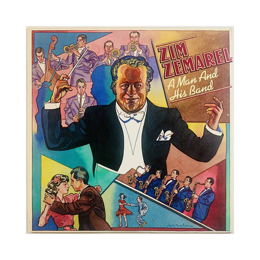 Zemarel Zim vinyl LP A man and his band  kansi EX- levy EX- Käytetty LP