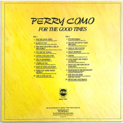 Como Perry 1986 StarLP 2211 For the good times Begagnat LP