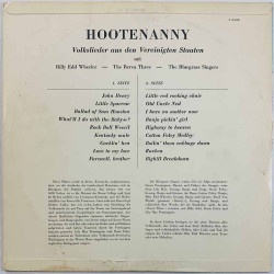 Billy Edd Wheeler - The Bluegrass Singers 1960’s V-2438 Hootenanny volkslieder aus den vereinigten staaten Begagnat LP