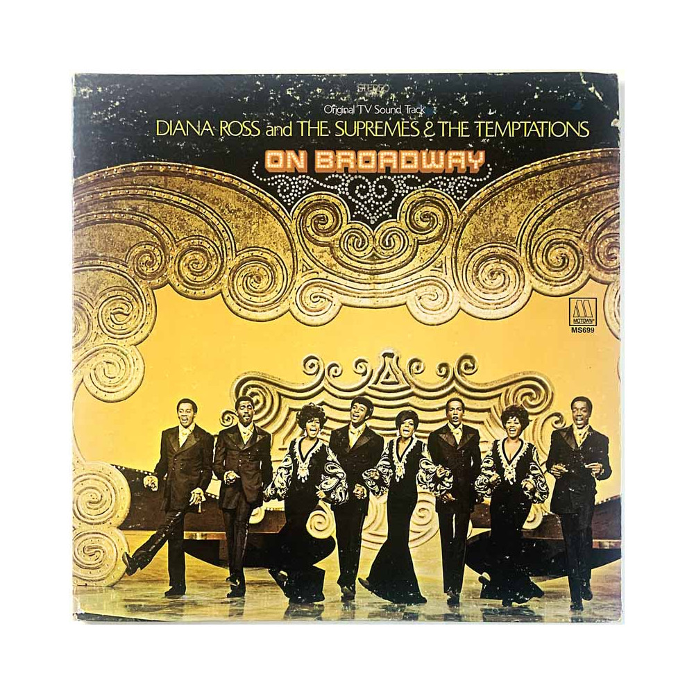 Supremes & The Temptations vinyl LP On Broadway  kansi VG levy VG Käytetty LP