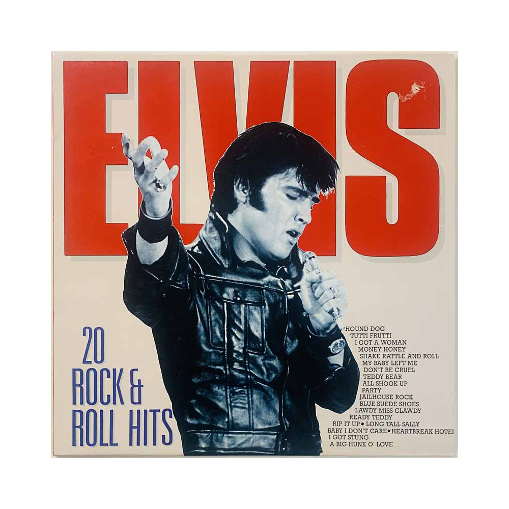 Elvis Presley vinyl LP 20 Rock & Roll Hits  kansi VG+ levy EX Käytetty LP