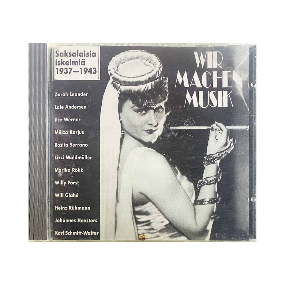Zarah Leander, Ilse Werner... CD Wir machen musik. Saksalaisia iskelmiä 1937-1943  kansi EX- levy EX- Käytetty CD