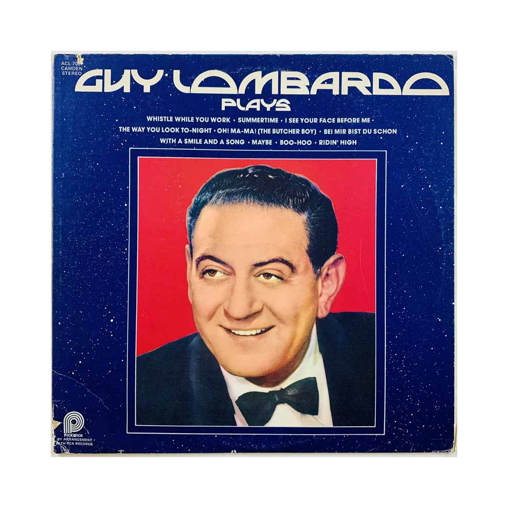 Lombardo Guy: Plays  kansi VG levy VG bonus LP:nä veloituksetta