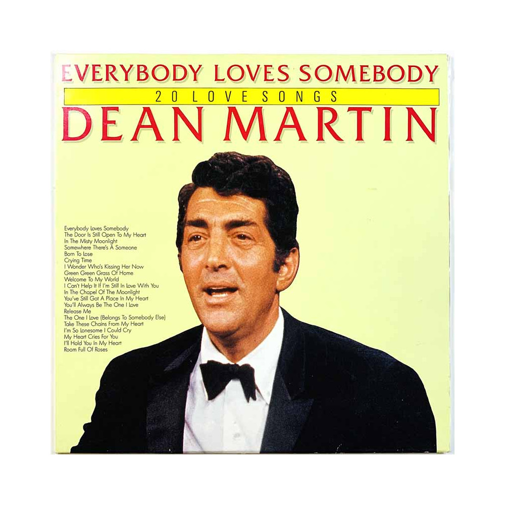 Martin Dean vinyl LP Everybody Loves Somebody (20 Love Songs)  kansi EX- levy VG+ Käytetty LP